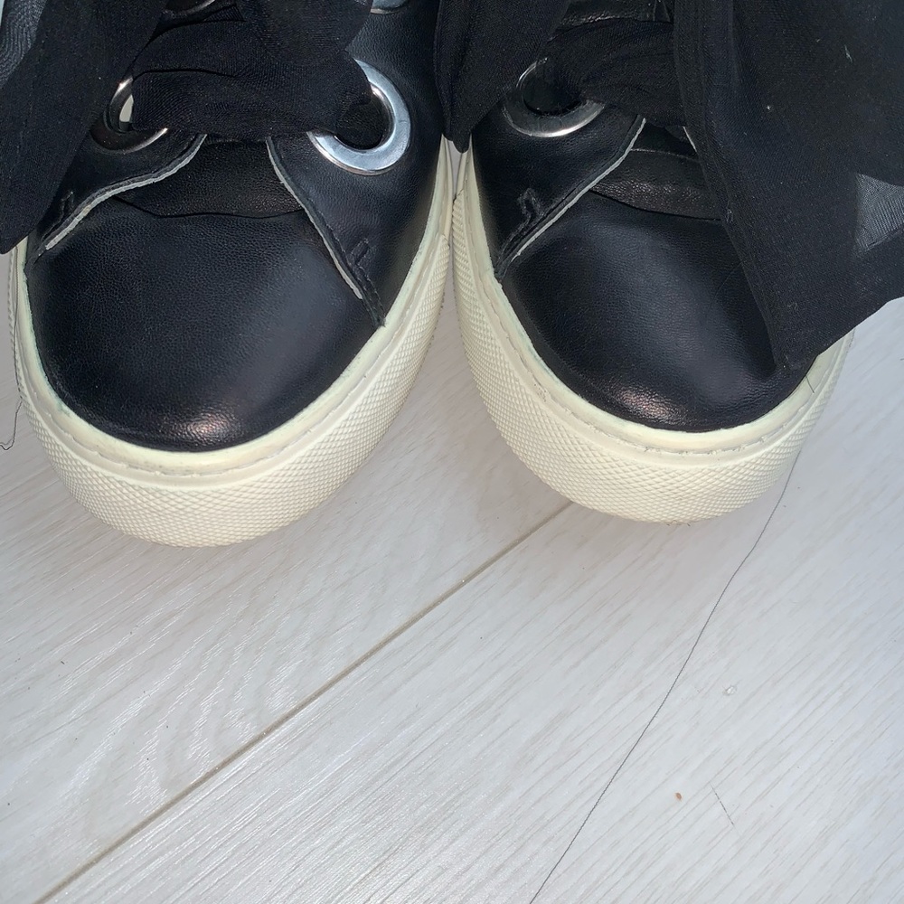 Voile Blanche Vintage Leather Platform Sneakers B&W Size 40 (US 9.5) - Picture 14 of 14